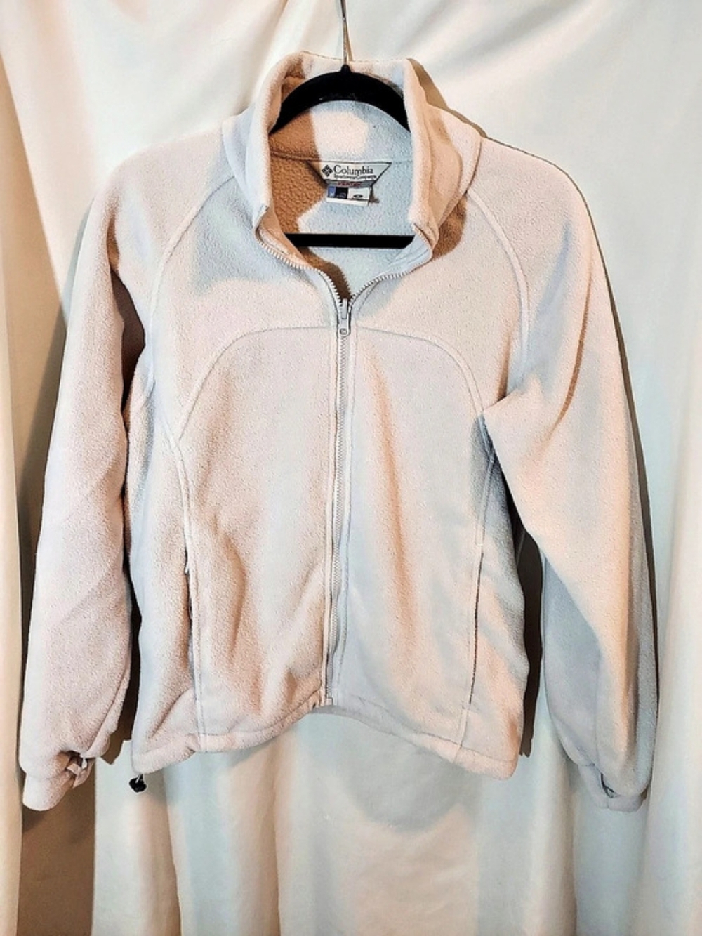 Columbia Vertex Core Interchange Full Zip Fleece Jacket Liner Off White Size S